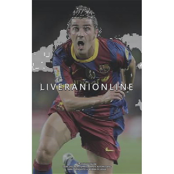 FC Barcelona\'s David Villa during SuperCup of Spain Final match. August 21,2010. (ALTERPHOTOS/Acero) BARCELLONA-SIVIGLIA SUPERCOPPA DI SPAGNA 2010 AG ALDO LIVERANI SAS ITALY ONLY *** Local Caption *** .