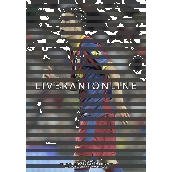 FC Barcelona\'s David Villa during SuperCup of Spain Final match. August 21,2010. (ALTERPHOTOS/Acero) BARCELLONA-SIVIGLIA SUPERCOPPA DI SPAGNA 2010 AG ALDO LIVERANI SAS ITALY ONLY *** Local Caption *** .