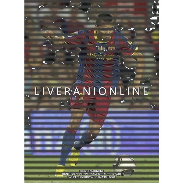 FC Barcelona\'s Daniel Alves during SuperCup of Spain Final match. August 21,2010. (ALTERPHOTOS/Acero) BARCELLONA-SIVIGLIA SUPERCOPPA DI SPAGNA 2010 AG ALDO LIVERANI SAS ITALY ONLY *** Local Caption *** .