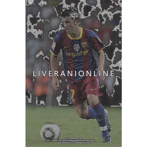 FC Barcelona\'s David Villa during SuperCup of Spain Final match. August 21,2010. (ALTERPHOTOS/Acero) BARCELLONA-SIVIGLIA SUPERCOPPA DI SPAGNA 2010 AG ALDO LIVERANI SAS ITALY ONLY *** Local Caption *** .
