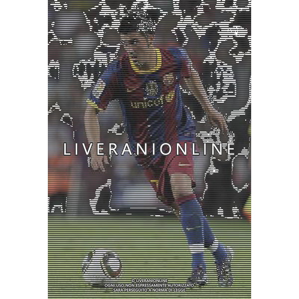 FC Barcelona\'s David Villa during SuperCup of Spain Final match. August 21,2010. (ALTERPHOTOS/Acero) BARCELLONA-SIVIGLIA SUPERCOPPA DI SPAGNA 2010 AG ALDO LIVERANI SAS ITALY ONLY *** Local Caption *** .