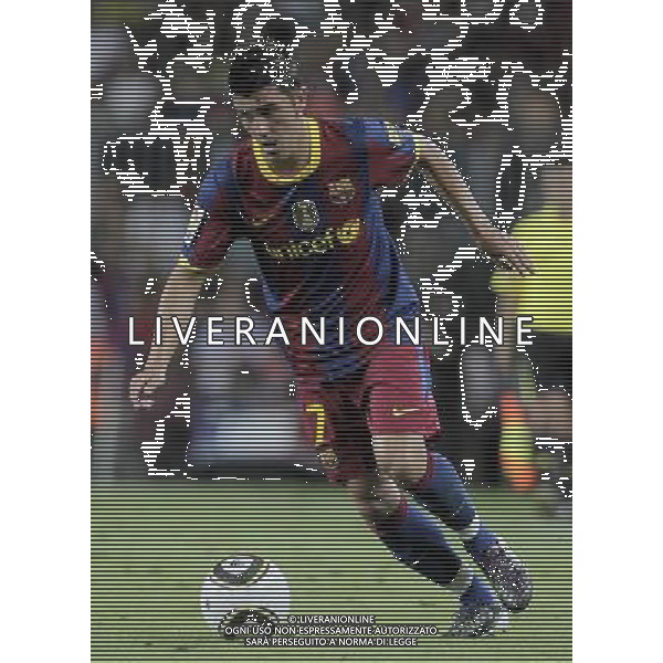 FC Barcelona\'s David Villa during SuperCup of Spain Final match. August 21,2010. (ALTERPHOTOS/Acero) BARCELLONA-SIVIGLIA SUPERCOPPA DI SPAGNA 2010 AG ALDO LIVERANI SAS ITALY ONLY *** Local Caption *** .