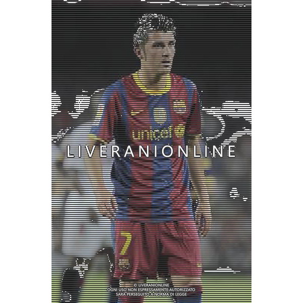 FC Barcelona\'s David Villa during SuperCup of Spain Final match. August 21,2010. (ALTERPHOTOS/Acero) BARCELLONA-SIVIGLIA SUPERCOPPA DI SPAGNA 2010 AG ALDO LIVERANI SAS ITALY ONLY *** Local Caption *** .