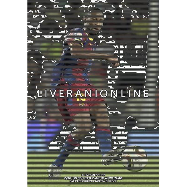 FC Barcelona\'s Seydou Keita during SuperCup of Spain Final match. August 21,2010. (ALTERPHOTOS/Acero) BARCELLONA-SIVIGLIA SUPERCOPPA DI SPAGNA 2010 AG ALDO LIVERANI SAS ITALY ONLY *** Local Caption *** .