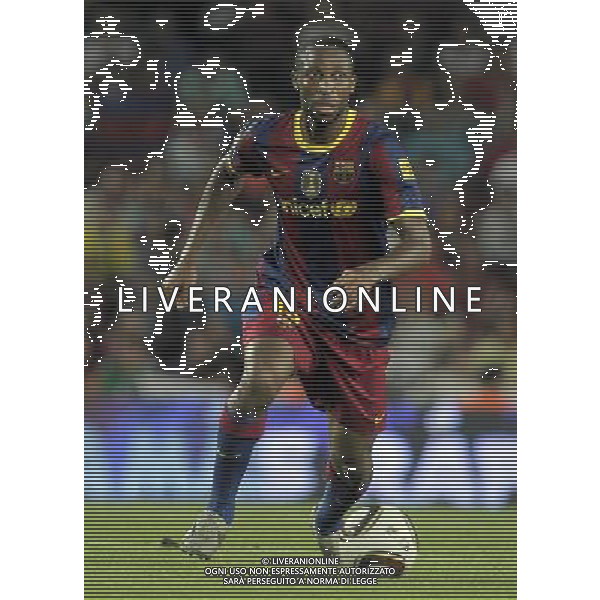 FC Barcelona\'s Seydou Keita during SuperCup of Spain Final match. August 21,2010. (ALTERPHOTOS/Acero) BARCELLONA-SIVIGLIA SUPERCOPPA DI SPAGNA 2010 AG ALDO LIVERANI SAS ITALY ONLY *** Local Caption *** .