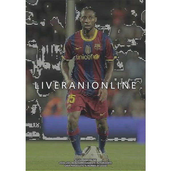 FC Barcelona\'s Seydou Keita during SuperCup of Spain Final match. August 21,2010. (ALTERPHOTOS/Acero) BARCELLONA-SIVIGLIA SUPERCOPPA DI SPAGNA 2010 AG ALDO LIVERANI SAS ITALY ONLY *** Local Caption *** .
