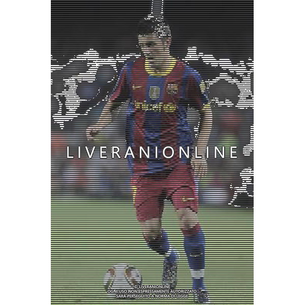 FC Barcelona\'s David Villa during SuperCup of Spain Final match. August 21,2010. (ALTERPHOTOS/Acero) BARCELLONA-SIVIGLIA SUPERCOPPA DI SPAGNA 2010 AG ALDO LIVERANI SAS ITALY ONLY *** Local Caption *** .