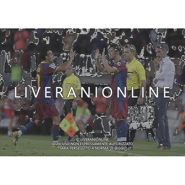 Oficial debut of FC Barcelona\'s David Villa during SuperCup of Spain Final match. August 21,2010. (ALTERPHOTOS/Acero) BARCELLONA-SIVIGLIA SUPERCOPPA DI SPAGNA 2010 AG ALDO LIVERANI SAS ITALY ONLY *** Local Caption *** .