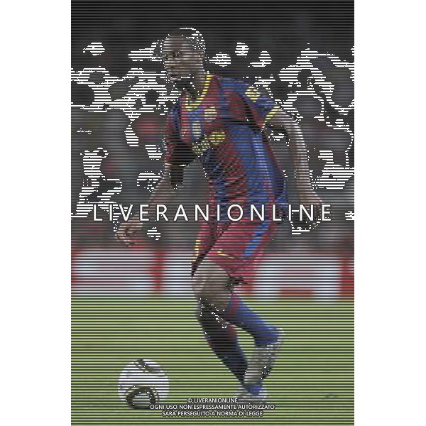 FC Barcelona\'s Seydou Keita during SuperCup of Spain Final match. August 21,2010. (ALTERPHOTOS/Acero) BARCELLONA-SIVIGLIA SUPERCOPPA DI SPAGNA 2010 AG ALDO LIVERANI SAS ITALY ONLY *** Local Caption *** .