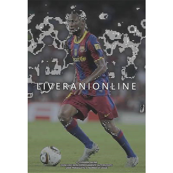 FC Barcelona\'s Seydou Keita during SuperCup of Spain Final match. August 21,2010. (ALTERPHOTOS/Acero) BARCELLONA-SIVIGLIA SUPERCOPPA DI SPAGNA 2010 AG ALDO LIVERANI SAS ITALY ONLY *** Local Caption *** .