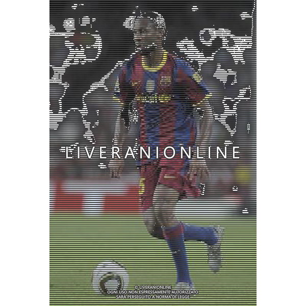 FC Barcelona\'s Seydou Keita during SuperCup of Spain Final match. August 21,2010. (ALTERPHOTOS/Acero) BARCELLONA-SIVIGLIA SUPERCOPPA DI SPAGNA 2010 AG ALDO LIVERANI SAS ITALY ONLY *** Local Caption *** .