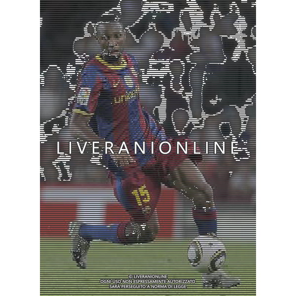 FC Barcelona\'s Seydou Keita during SuperCup of Spain Final match. August 21,2010. (ALTERPHOTOS/Acero) BARCELLONA-SIVIGLIA SUPERCOPPA DI SPAGNA 2010 AG ALDO LIVERANI SAS ITALY ONLY *** Local Caption *** .