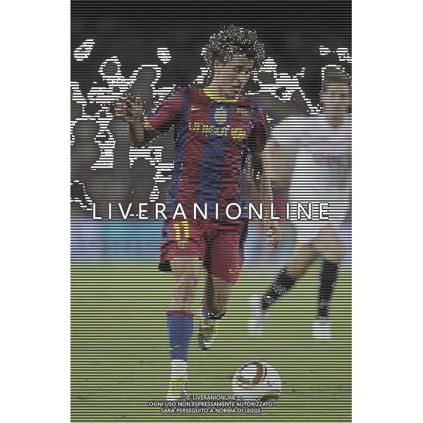 FC Barcelona\'s Bojan Krkic during SuperCup of Spain Final match. August 21,2010. (ALTERPHOTOS/Acero) BARCELLONA-SIVIGLIA SUPERCOPPA DI SPAGNA 2010 AG ALDO LIVERANI SAS ITALY ONLY *** Local Caption *** .