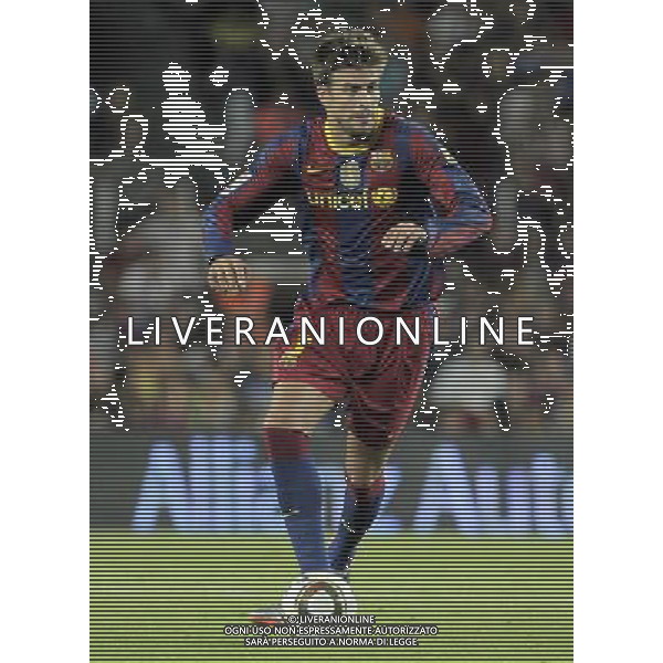FC Barcelona\'s Gerard Pique during SuperCup of Spain Final match. August 21,2010. (ALTERPHOTOS/Acero) BARCELLONA-SIVIGLIA SUPERCOPPA DI SPAGNA 2010 AG ALDO LIVERANI SAS ITALY ONLY *** Local Caption *** .