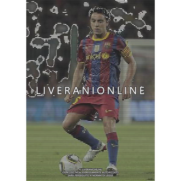 FC Barcelona\'s Xavi Hernandez during SuperCup of Spain Final match. August 21,2010. (ALTERPHOTOS/Acero) BARCELLONA-SIVIGLIA SUPERCOPPA DI SPAGNA 2010 AG ALDO LIVERANI SAS ITALY ONLY *** Local Caption *** .