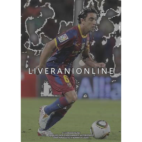 FC Barcelona\'s Xavi Hernandez during SuperCup of Spain Final match. August 21,2010. (ALTERPHOTOS/Acero) BARCELLONA-SIVIGLIA SUPERCOPPA DI SPAGNA 2010 AG ALDO LIVERANI SAS ITALY ONLY *** Local Caption *** .