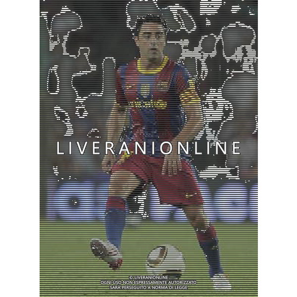 FC Barcelona\'s Xavi Hernandez during SuperCup of Spain Final match. August 21,2010. (ALTERPHOTOS/Acero) BARCELLONA-SIVIGLIA SUPERCOPPA DI SPAGNA 2010 AG ALDO LIVERANI SAS ITALY ONLY *** Local Caption *** .