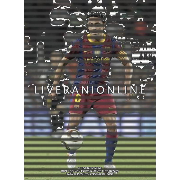 FC Barcelona\'s Xavi Hernandez during SuperCup of Spain Final match. August 21,2010. (ALTERPHOTOS/Acero) BARCELLONA-SIVIGLIA SUPERCOPPA DI SPAGNA 2010 AG ALDO LIVERANI SAS ITALY ONLY *** Local Caption *** .
