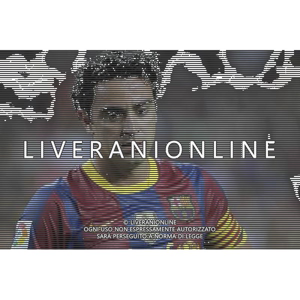 FC Barcelona\'s Xavi Hernandez during SuperCup of Spain Final match. August 21,2010. (ALTERPHOTOS/Acero) BARCELLONA-SIVIGLIA SUPERCOPPA DI SPAGNA 2010 AG ALDO LIVERANI SAS ITALY ONLY *** Local Caption *** .