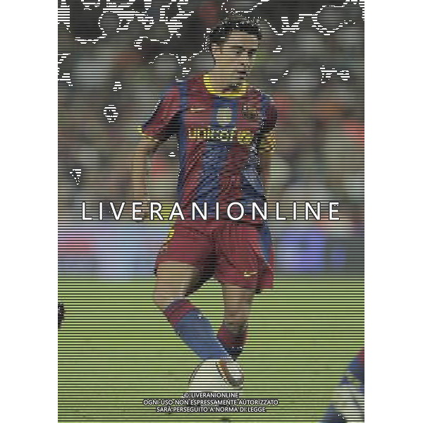 FC Barcelona\'s Xavi Hernandez during SuperCup of Spain Final match. August 21,2010. (ALTERPHOTOS/Acero) BARCELLONA-SIVIGLIA SUPERCOPPA DI SPAGNA 2010 AG ALDO LIVERANI SAS ITALY ONLY *** Local Caption *** .