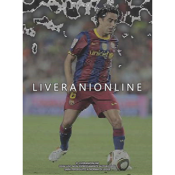 FC Barcelona\'s Xavi Hernandez during SuperCup of Spain Final match. August 21,2010. (ALTERPHOTOS/Acero) BARCELLONA-SIVIGLIA SUPERCOPPA DI SPAGNA 2010 AG ALDO LIVERANI SAS ITALY ONLY *** Local Caption *** .