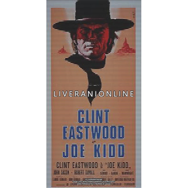 FILM JOE KIDD 1972 NELLA FOTO LOCANDINA AG ALDO LIVERANI