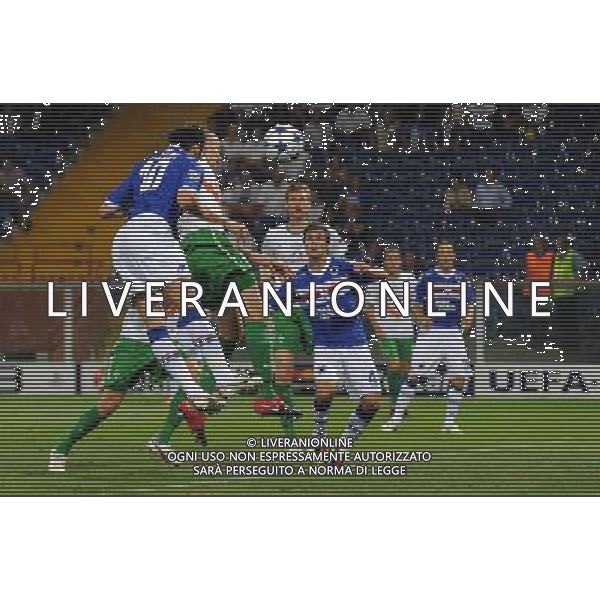 Champions League 2010/2011 Turno Preliminare Ritorno Genova - 24.08.2010 Sampdoria-Werder Brema Nella Foto:giampaolo pazzini primo gol /Ph.Vitez-Ag. Aldo Liverani