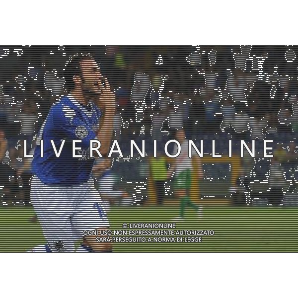 Champions League 2010/2011 Turno Preliminare Ritorno Genova - 24.08.2010 Sampdoria-Werder Brema Nella Foto:giampaolo pazzini esultanza dopo il primo gol /Ph.Vitez-Ag. Aldo Liverani