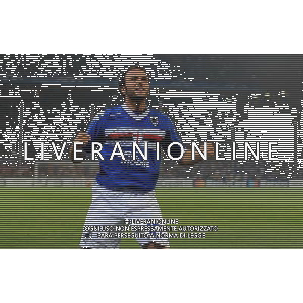 Champions League 2010/2011 Turno Preliminare Ritorno Genova - 24.08.2010 Sampdoria-Werder Brema Nella Foto:giampaolo pazzini esultanza dopo il primo gol /Ph.Vitez-Ag. Aldo Liverani