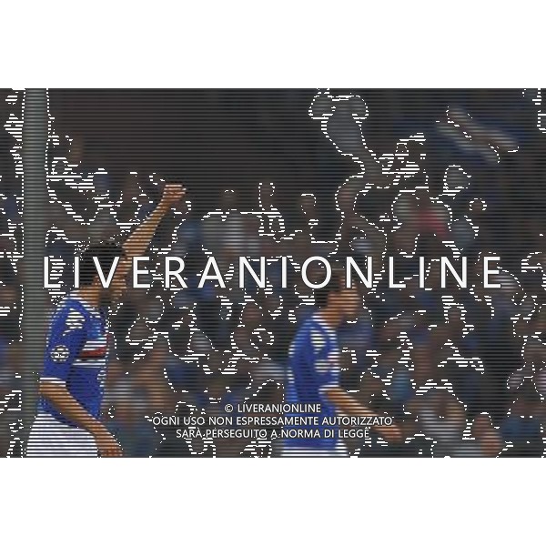 Champions League 2010/2011 Turno Preliminare Ritorno Genova - 24.08.2010 Sampdoria-Werder Brema Nella Foto:esultanza dopo il secondo gol di giampaolo pazzini /Ph.Vitez-Ag. Aldo Liverani