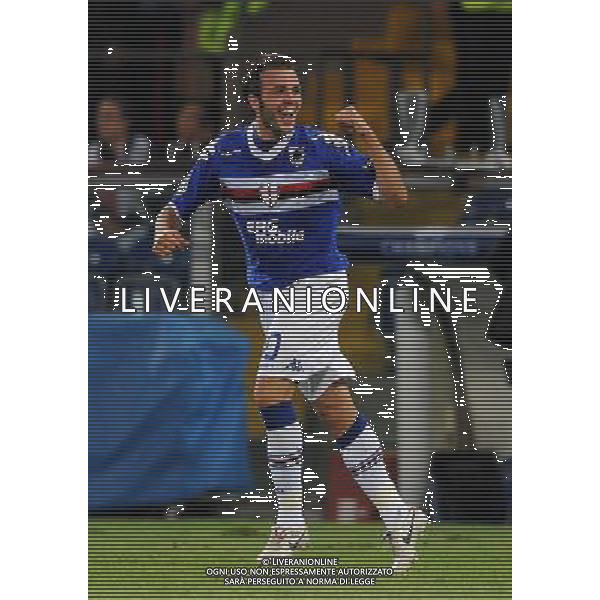 Champions League 2010/2011 Turno Preliminare Ritorno Genova - 24.08.2010 Sampdoria-Werder Brema Nella Foto:esultanza dopo il secondo gol di giampaolo pazzini /Ph.Vitez-Ag. Aldo Liverani