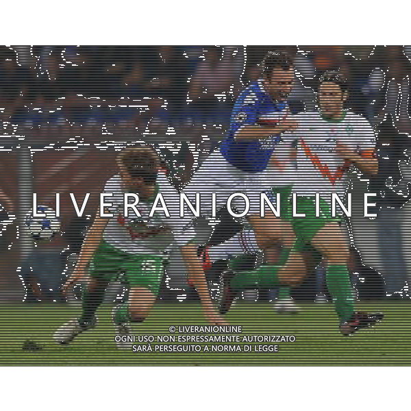 Champions League 2010/2011 Turno Preliminare Ritorno Genova - 24.08.2010 Sampdoria-Werder Brema Nella Foto:antonio cassano, prodl e frings /Ph.Vitez-Ag. Aldo Liverani