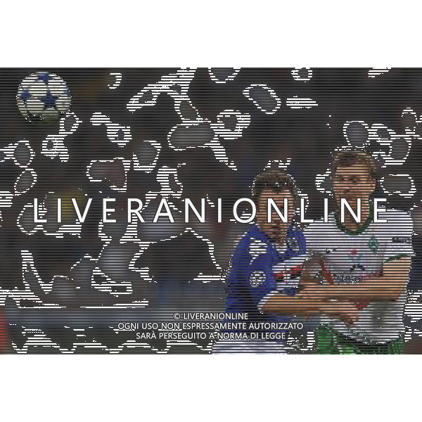 Champions League 2010/2011 Turno Preliminare Ritorno Genova - 24.08.2010 Sampdoria-Werder Brema Nella Foto:antonio cassano e mertesacker /Ph.Vitez-Ag. Aldo Liverani