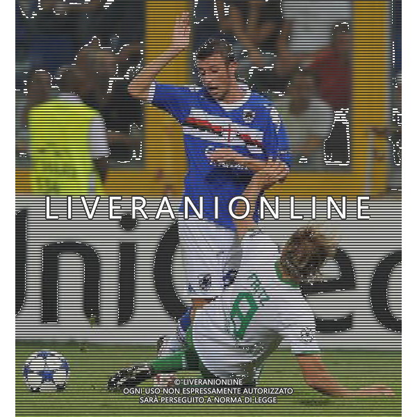 Champions League 2010/2011 Turno Preliminare Ritorno Genova - 24.08.2010 Sampdoria-Werder Brema Nella Foto:guberti e fritz /Ph.Vitez-Ag. Aldo Liverani