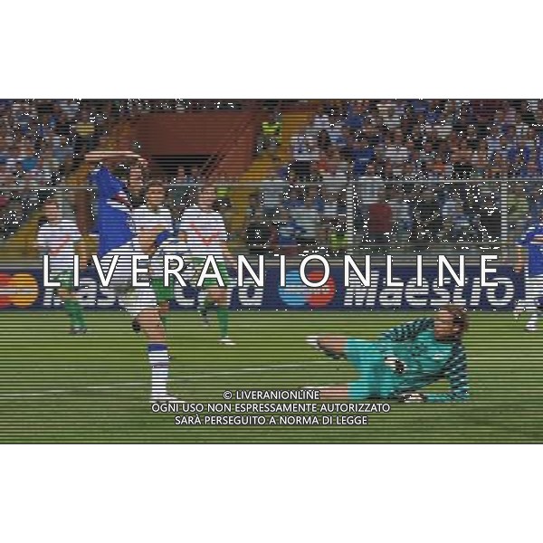 Champions League 2010/2011 Turno Preliminare Ritorno Genova - 24.08.2010 Sampdoria-Werder Brema Nella Foto:occasione pazzini /Ph.Vitez-Ag. Aldo Liverani