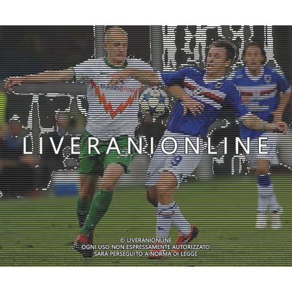 Champions League 2010/2011 Turno Preliminare Ritorno Genova - 24.08.2010 Sampdoria-Werder Brema Nella Foto:cassano pasanen /Ph.Vitez-Ag. Aldo Liverani