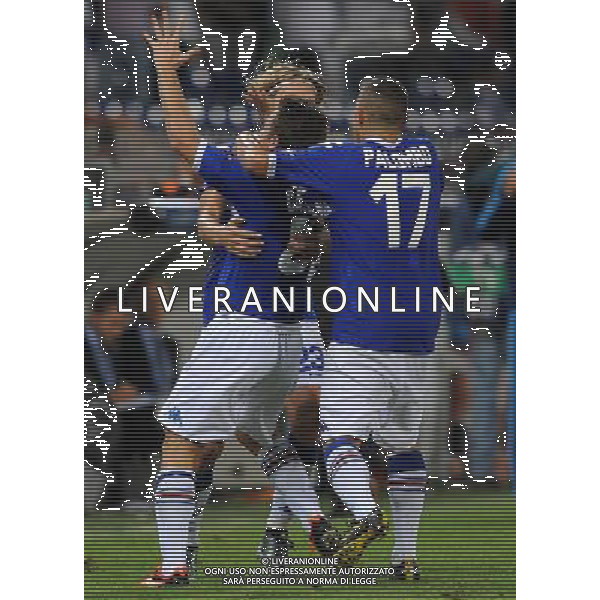 Champions League 2010/2011 Turno Preliminare Ritorno Genova - 24.08.2010 Sampdoria-Werder Brema Nella Foto:esultanza dopo il gol di antonio cassano /Ph.Vitez-Ag. Aldo Liverani