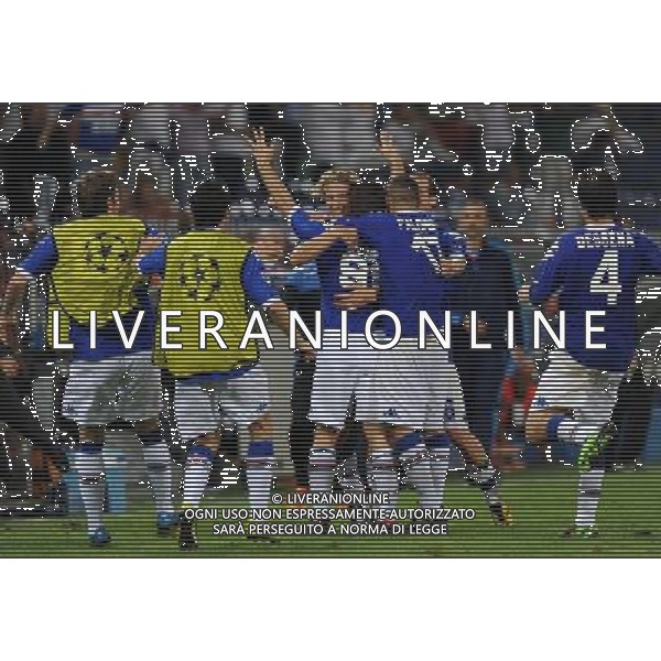 Champions League 2010/2011 Turno Preliminare Ritorno Genova - 24.08.2010 Sampdoria-Werder Brema Nella Foto:abbracci esultanza dopo il gol di antonio cassano /Ph.Vitez-Ag. Aldo Liverani