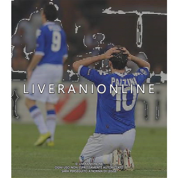 Champions League 2010/2011 Turno Preliminare Ritorno Genova - 24.08.2010 Sampdoria-Werder Brema Nella Foto:delusione pazzini /Ph.Vitez-Ag. Aldo Liverani