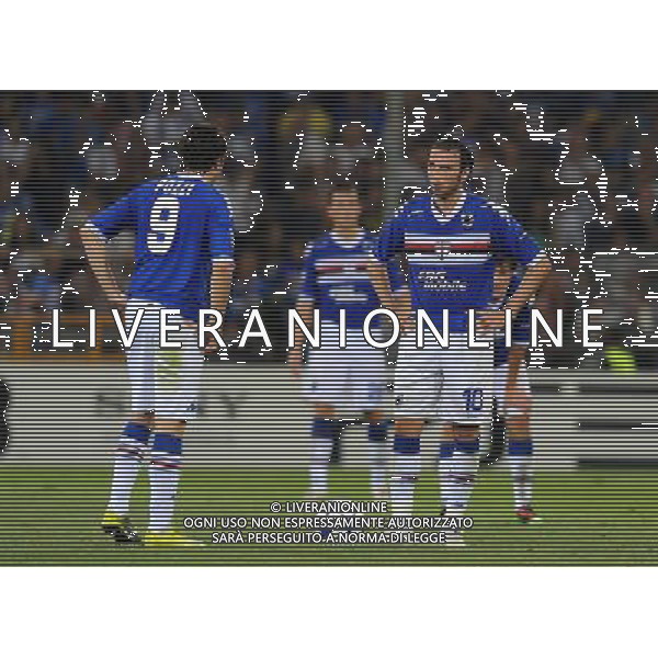 Champions League 2010/2011 Turno Preliminare Ritorno Genova - 24.08.2010 Sampdoria-Werder Brema Nella Foto:delusione pazzini /Ph.Vitez-Ag. Aldo Liverani
