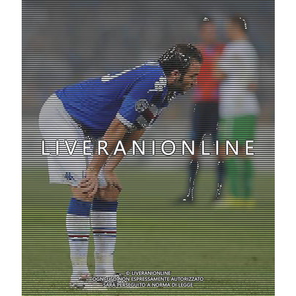 Champions League 2010/2011 Turno Preliminare Ritorno Genova - 24.08.2010 Sampdoria-Werder Brema Nella Foto:delusione pazzini /Ph.Vitez-Ag. Aldo Liverani