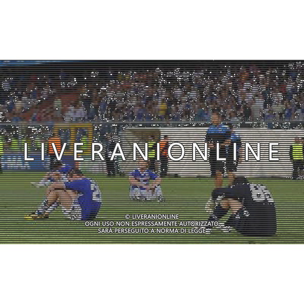 Champions League 2010/2011 Turno Preliminare Ritorno Genova - 24.08.2010 Sampdoria-Werder Brema Nella Foto:delusione giocatori sampdoria /Ph.Vitez-Ag. Aldo Liverani