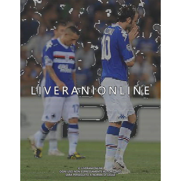 Champions League 2010/2011 Turno Preliminare Ritorno Genova - 24.08.2010 Sampdoria-Werder Brema Nella Foto:delusione pazzini al gol di pizarro /Ph.Vitez-Ag. Aldo Liverani