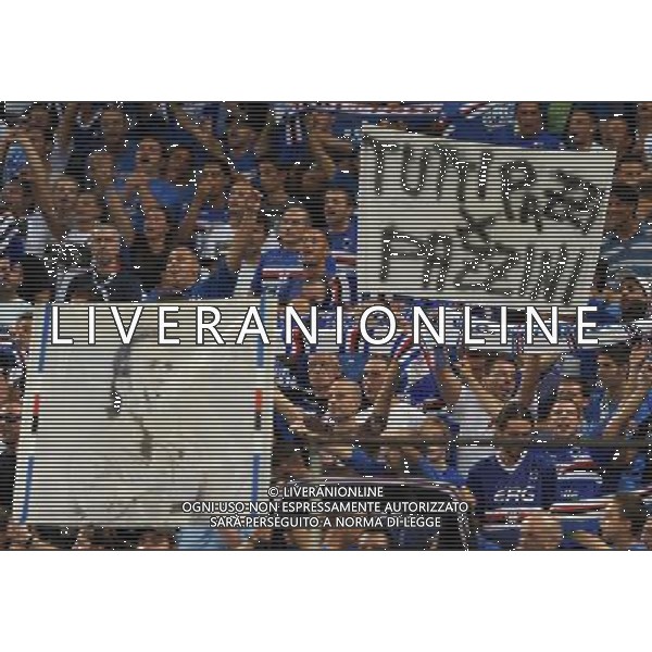 Champions League 2010/2011 Turno Preliminare Ritorno Genova - 24.08.2010 Sampdoria-Werder Brema Nella Foto:Tifosi Sampdoria /Ph.Vitez-Ag. Aldo Liverani