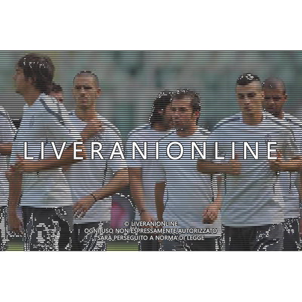 Torino 25/08/2010 Allenamento della Juventus calcio in vista dell\' Incontro di Europa League Juventus - Sturm Graz nella foto BONUCCI LEONARDO ALESSANDRO DEL PIERO ©AG. ALDO LIVERANI SAS