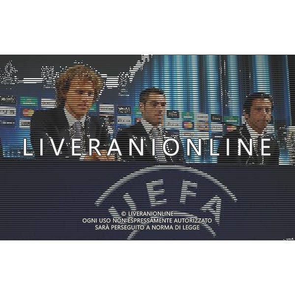 UEFA SuperCup 2010 Montecarlo (Principato di Monaco) - 26.08.2010 Conferenza Stampa e Allenamenti Nella Foto:Diego Forlan-Antonio Lopez-Quique Sanchez Flores /Ph.Vitez-Ag. Aldo Liverani