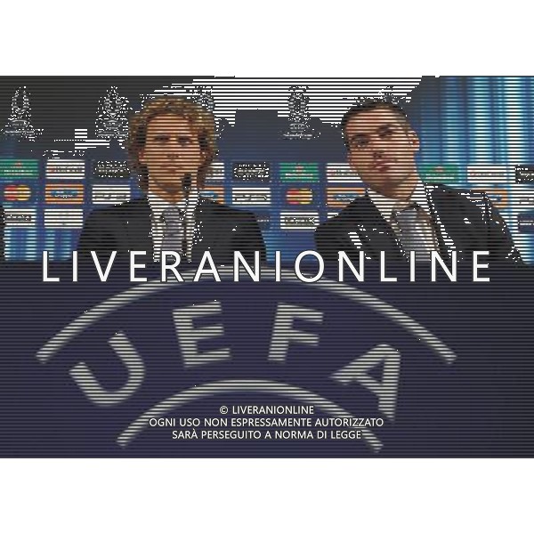 UEFA SuperCup 2010 Montecarlo (Principato di Monaco) - 26.08.2010 Conferenza Stampa e Allenamenti Nella Foto:Diego Forlan-Antonio Lopez /Ph.Vitez-Ag. Aldo Liverani