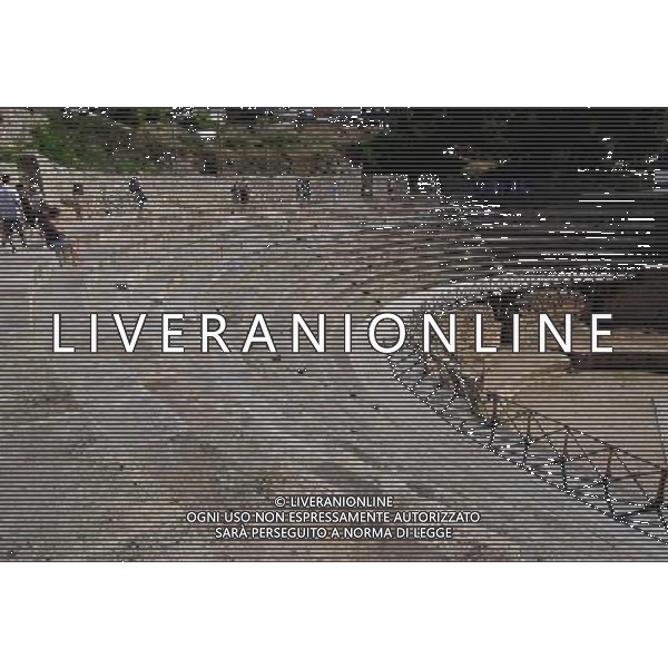 (100826) -- OHRID, Aug. 26, 2010 () -- Photo taken on Aug. 25, 2010, shows the Hellenistic Ancient Theatre in Ohrid, southwest Macedonia. As an important cultural centre during the Byzantine times, Ohrid, together with the Lake Ohrid, was accepted as a World Cultural Heritage Site by UNESCO in 1980. (/Zeng Yi) (ypf) ©photoshot/Agenzia Aldo Liverani Sas - ITALY ONLY - Vedute della citta\' vecchia e il lago di Ocrida, nella Macedonia, 25 agosto 2010. Importante centro culturale durante il periodo bizantino,  stato ritenuto come patrimonio mondiale dell\'umanitˆ dall\'UNESCO nel 1980. 