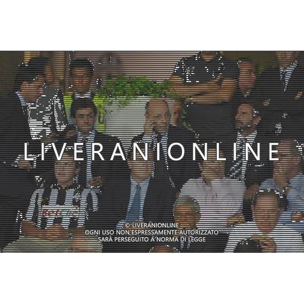 Juventus - Sturm Graz Preliminari ritorno di Europa League 26-08-2010 Nella foto : dirigenza bianconera Andrea Agnelli, Giuseppe marotta e Jean Claude Blanc in tribuna ©Falzone/Agenzia Aldo Liverani Sas 