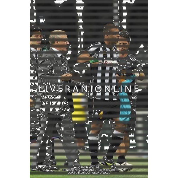 Torino 26-08-2010 Juventus- Sturm Graz preliminari di ritorno uefa europa league cup Nella foto : Luigi Del Neri -Felipe Melo AG ALDO LIVERANI